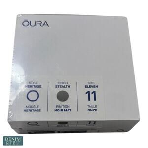 Oura Ring Gen3 Heritage Stealth Size 11 Smart Fitness Sleep Health Tracker NEW